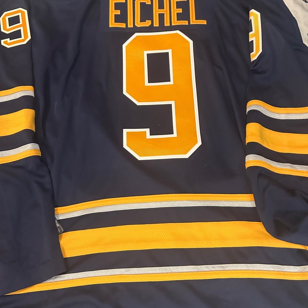 Fanatics brand BUFFALO SABRES JACK EICHEL Breakaway JERSEY Sz L or 2X New w tags - Picture 5 of 5